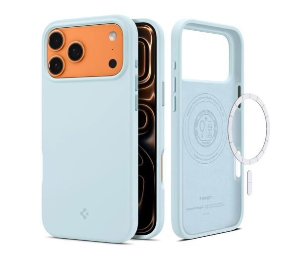 Spigen Silicone Fit Mag Magsafe do Iphone 17 Pro Max Mute Blue - 1359867 - zdjęcie
